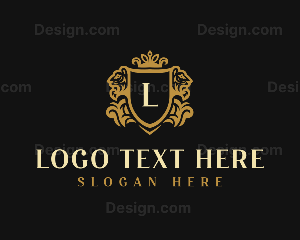 Luxury Shield Lion Logo