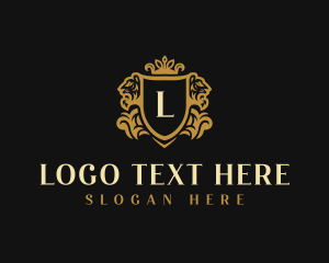 Luxury Shield Lion logo