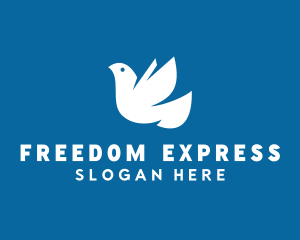 Dove Bird Freedom logo design