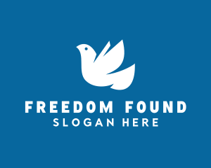 Dove Bird Freedom logo design