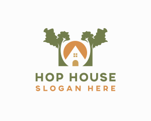 Tree House Cabin logo design