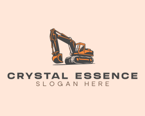 Excavator Heavy Machinery logo design