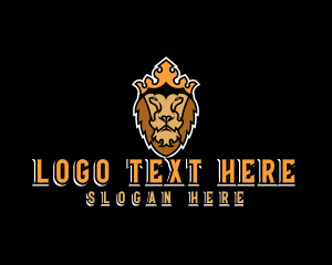 King - Lion King Crown logo design