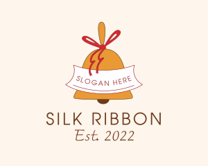 Ribbon Bell Ornament logo design