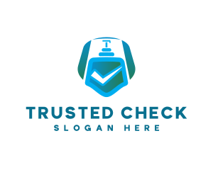 Checkmark Liquid Soap logo design