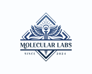 Pharmaceutical Lab Caduceus logo design