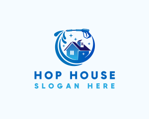 Pressure Washer House logo design