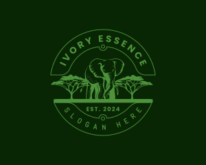 Wild Safari Elephant logo