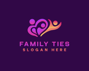 People Family Love logo design