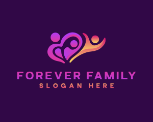 People Family Love logo design