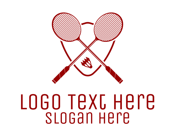 Racquet logo example 1