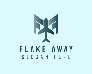 Modern Airplane Wings logo design