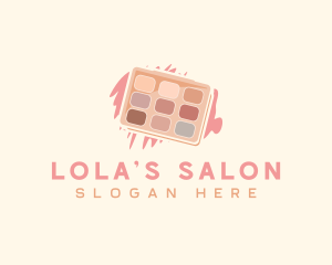 Salon Makeup Palette Eyeshadow logo design