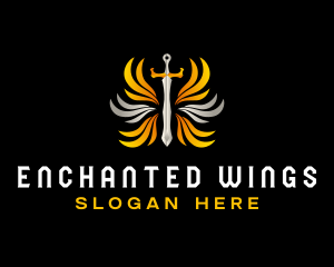 Guardian Wing Sword logo design