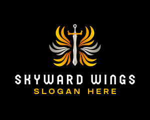 Guardian Wing Sword logo design