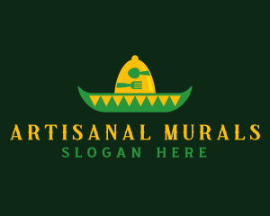 Mexican Sombrero Hat logo design