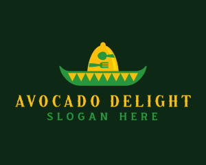 Mexican Sombrero Hat logo design