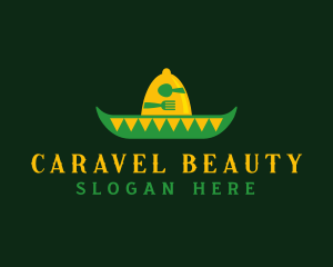 Mexican Sombrero Hat logo design