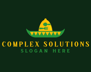 Mexican Sombrero Hat logo design