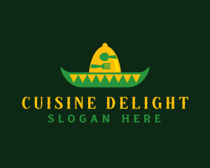 Mexican Sombrero Hat logo design