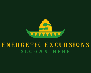 Mexican Sombrero Hat logo design