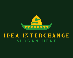 Mexican Sombrero Hat logo design