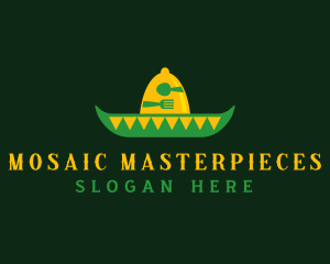 Mexican Sombrero Hat logo design