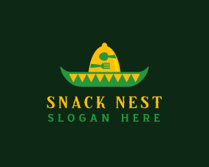 Mexican Sombrero Hat logo design