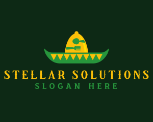 Mexican Sombrero Hat logo design