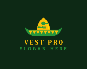 Mexican Sombrero Hat logo design