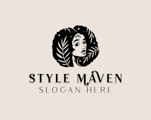 Hair Styling Salon Woman logo design