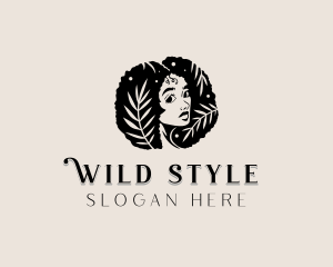 Hair Styling Salon Woman logo design