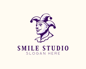 Jester Comedian Clown logo