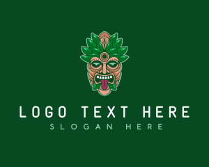 Traditional Maori Mask logo