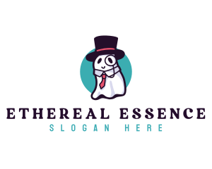 Hat Ghost Gentleman logo design