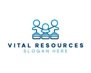 People Human Resources logo design