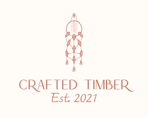 Macrame Dreamcatcher Decor logo design