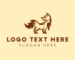 Angry Fox Animal  logo