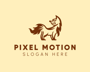 Angry Fox Animal  logo design