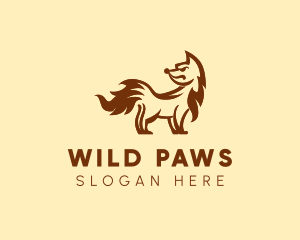 Angry Fox Animal  logo design