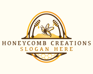 Honey Bee Hive logo design