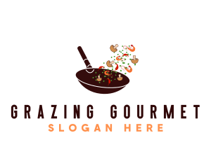 Culinary Cooking Pan logo design