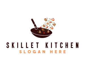 Culinary Cooking Pan logo design