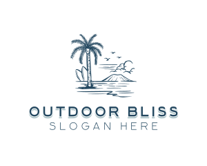 Island Beach Resort logo design