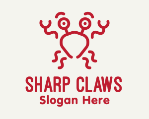 Red Crab Seafood logo design