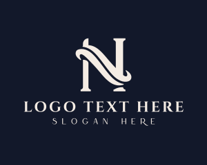 Interior Design Boutique Letter N logo