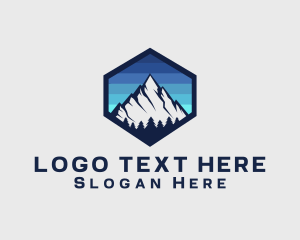 Peak Mountain Camping logo design