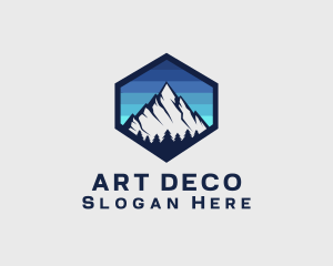 Peak Mountain Camping logo design