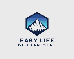 Peak Mountain Camping logo design