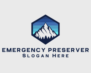 Peak Mountain Camping logo design